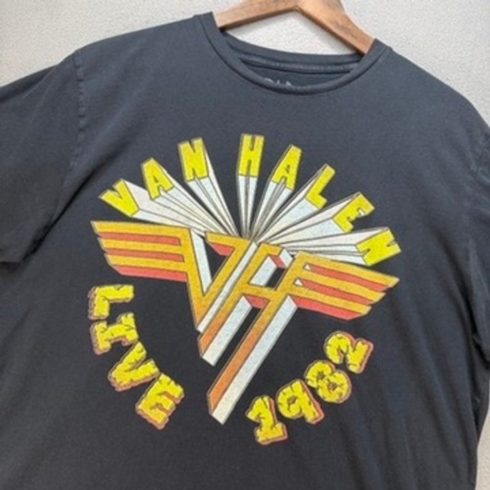 Van Halen Live 1982 Chaser T-Shirt XL Black Made in USA Rock Band Concert Tee